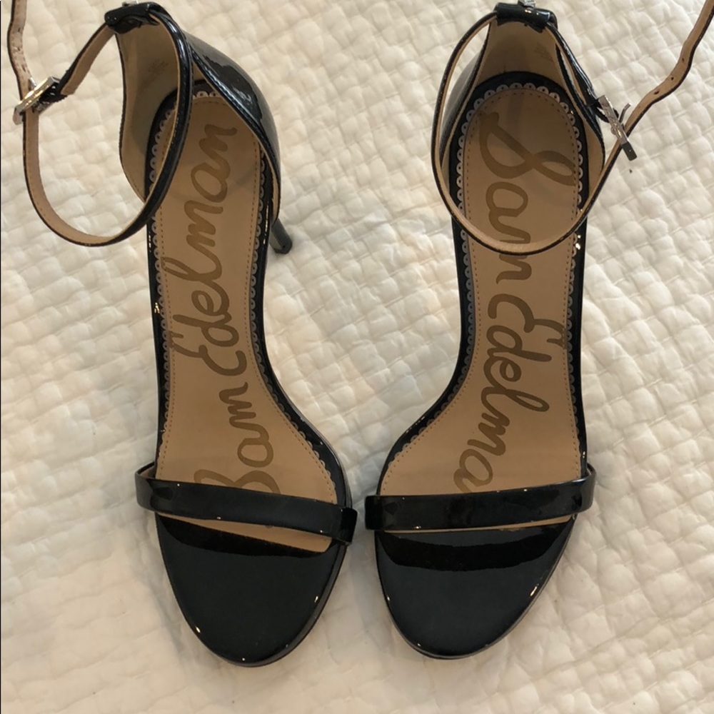 Never worn size 7 Sam Edelman patent open toe heel